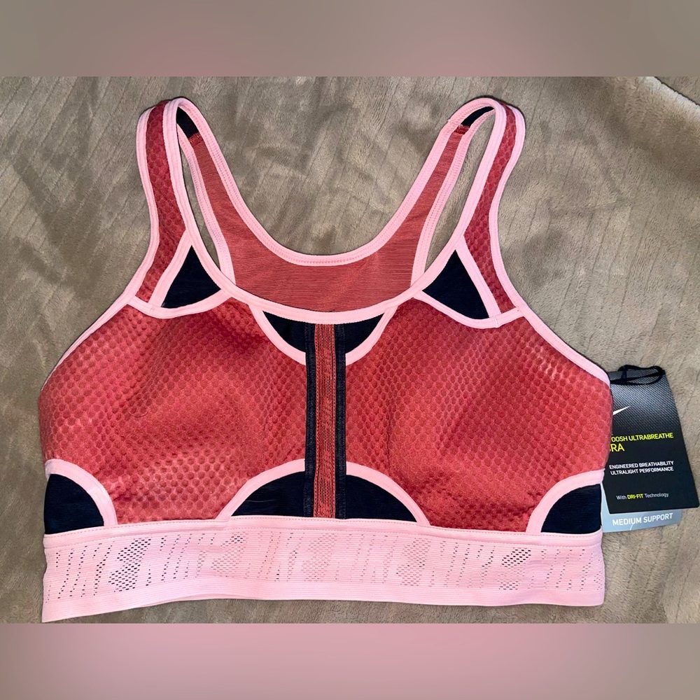 Nike swoosh ultrabreathe bra M